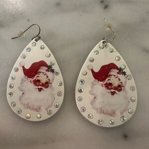 Santa Claus Teardrop Earrings